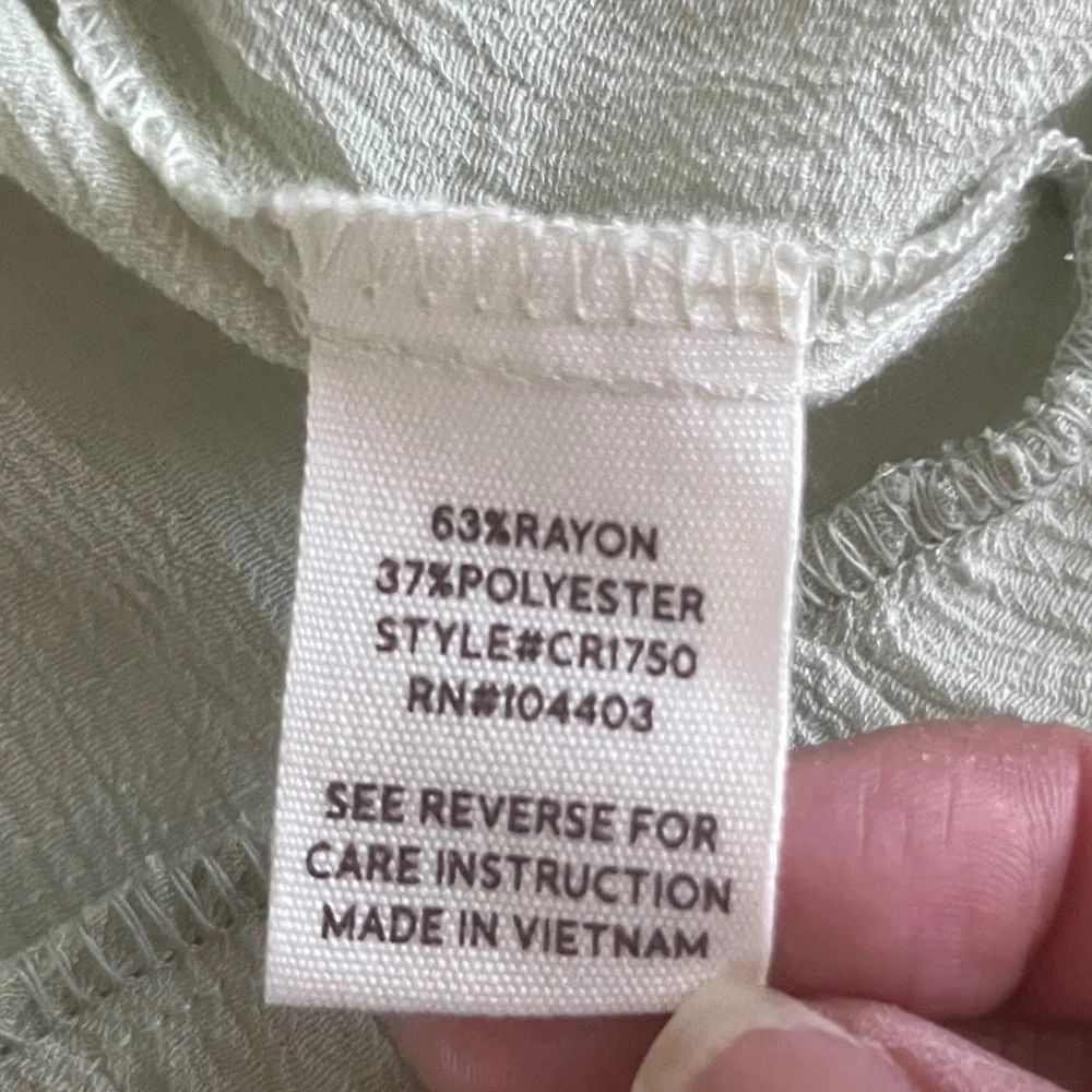 BLU PEPPER Ruffle Tiered Green Top NWT - Picture 4 of 6